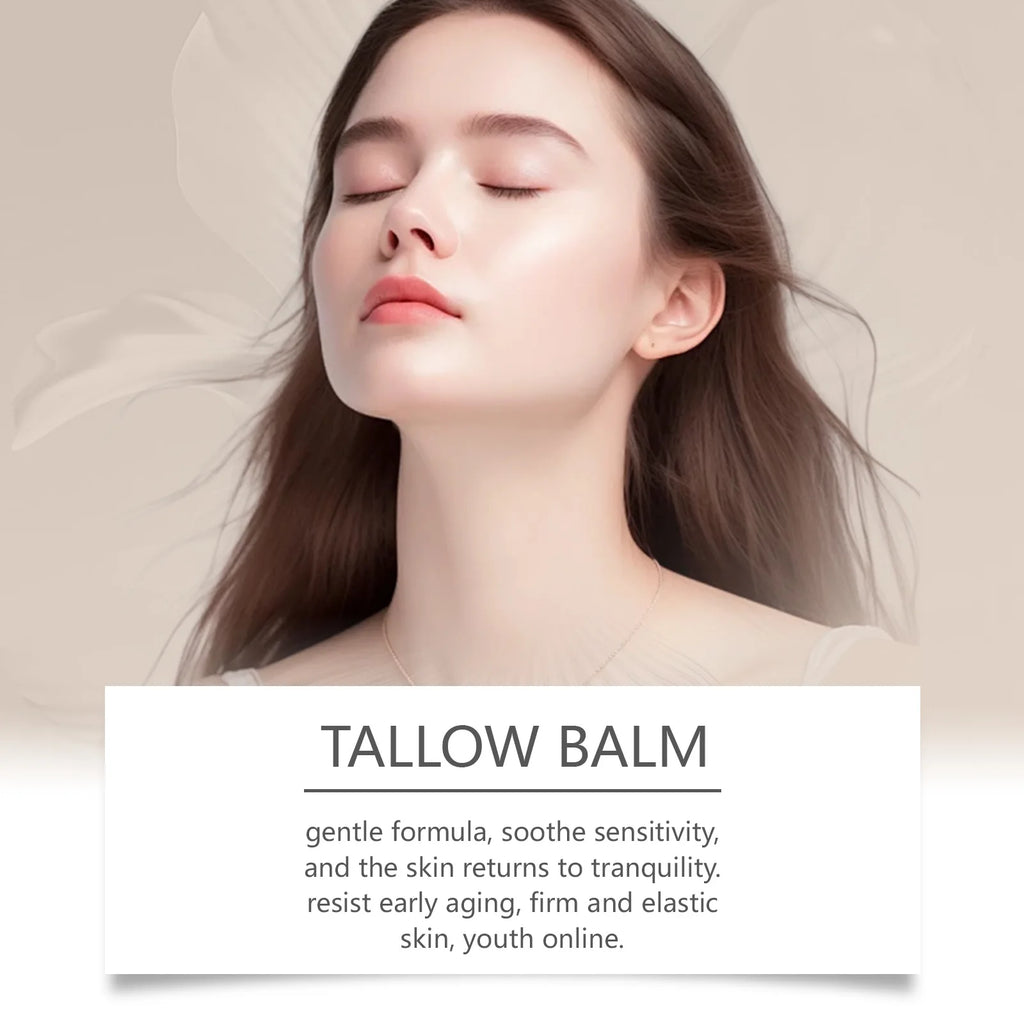 Face Hydrating Cream Beef Tallow Skincare Nourish Skin Lighten Fine Lines Firming Brighten Moisturizing Enhance Skin Elasticity